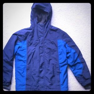 Boy's Lands' End  fleece lined coat